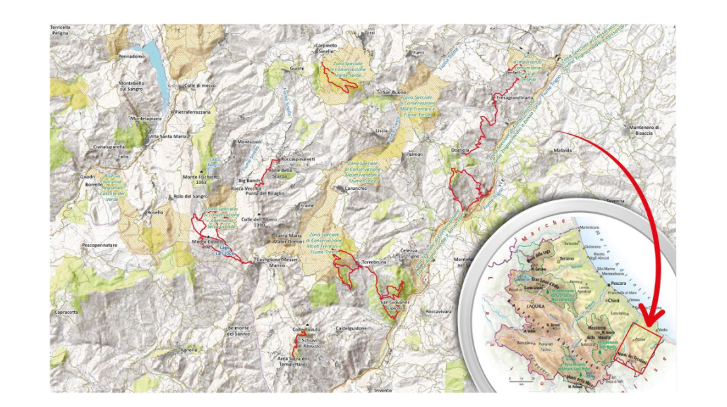 MAPPA MONTI FRENTANI