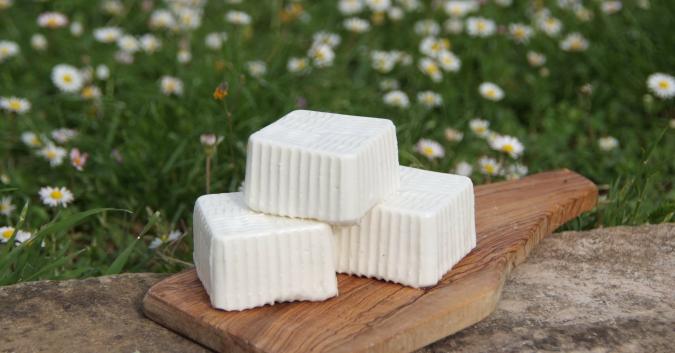 Primo sale di capra, formaggio freschissimo, il "primo" a uscire dal caseificio. Dolce con leggero sentore di salato.